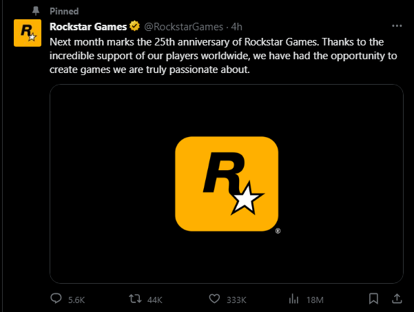 GTA 6 Announcement Release Trailer Rockstar Games