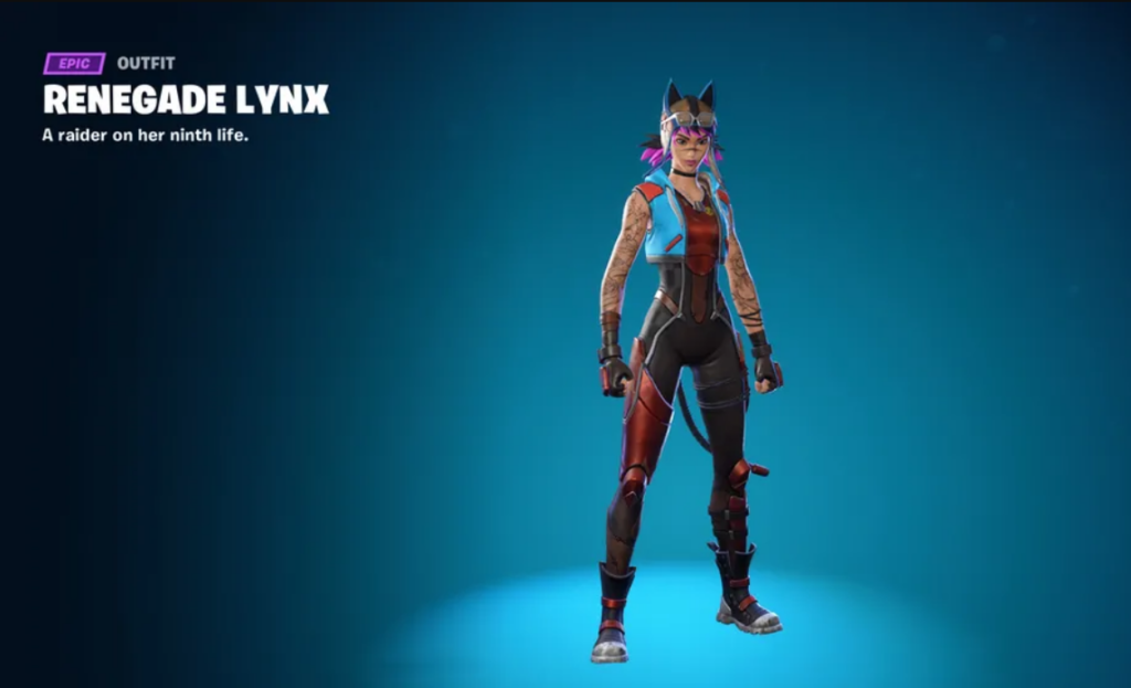 Fortnite OG Season 5 Chapter 1 Renegade Lynx Renegade Raider Battlepass Epic Games Skin Free Skins